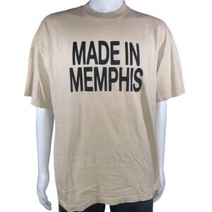 Justin Timberlake The Forget Tomorrow Tour T-Shirt Large Tan Concert Tee